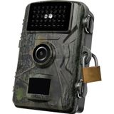 Wildcamera met nachtzicht, warmte- en bewegingsactivering, Full HD 1080p resolutie (1920 x 1080 (16:9) @ 30 fps), IP66-bescherming, 90°-groothoeklens IR-detectiebereik voor een breder gezichtsveld, 2