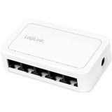 LogiLink - 5-Port Gigabit Desktop Network Switch - 5x 10/100/1000 Mbit/s - Plug and Play