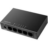LogiLink - 5-Port Gigabit Desktop Network Switch - Metalen Behuizing - 5x 10/100/1000 Mbit/s R45-poorten