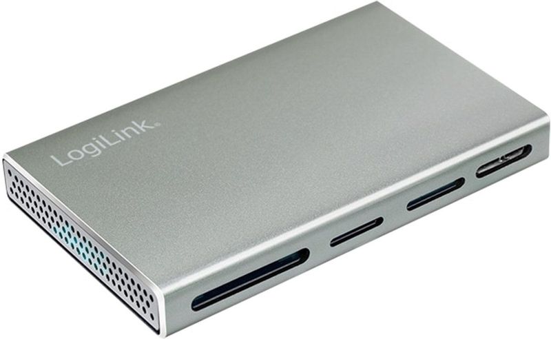 LogiLink - CR0048 - Geheugenkaartlezer - Zilver - 5-in-1, USB 3.2 Gen 1, Tot 1 TB