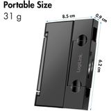 Geheugenadapter - USB-A en USB-C - Zwart - Voor SD/microSD-kaarten