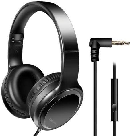 LogiLink - Stereo-koptelefoon - Zwart - Inklapbaar - Met Microfoon - 1,20 m Kabellengte