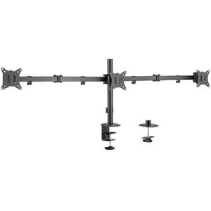 LogiLink Aluminium monitorstandaard voor 3 schermen (17-27 inch), armlengte: elk 658 mm