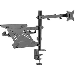 LogiLink Monitorhouder voor 2 monitoren (17 – 32 inch) en 1 notebook/tablet (10-15,6 inch)