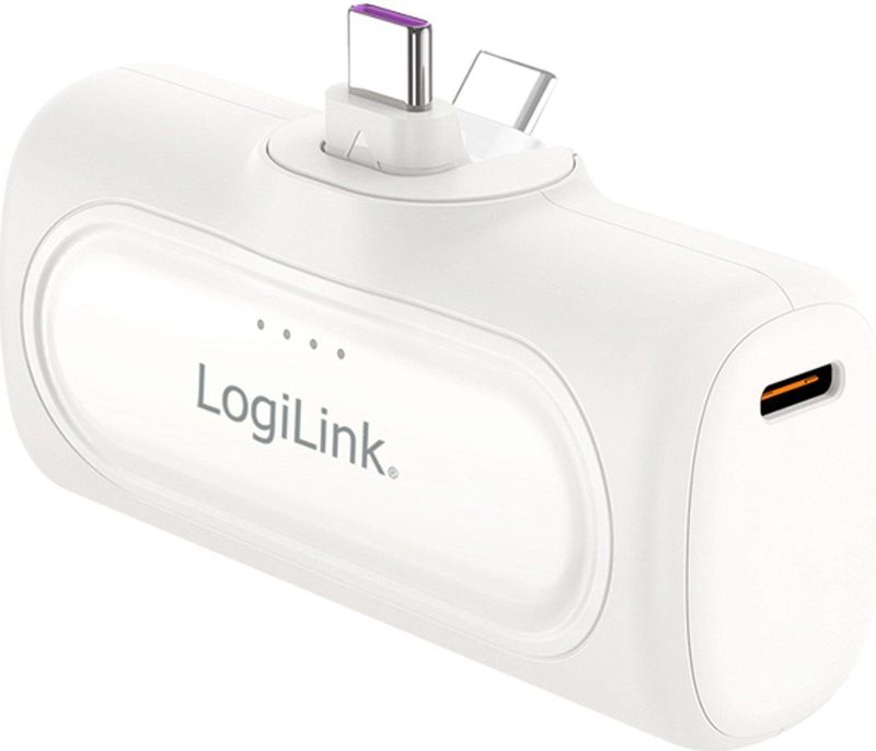 LogiLink - PA0349W - Powerbank - Wit - 5000 mAh, 20 W