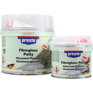PRESTO Glasvezelplamuur EXTRA - 250g - Inclusief Verharder - Voor Kleine Reparaties