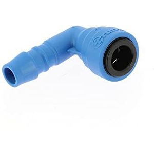 Hoekaansluiting blauw TB flex 10 mm voor Combi/Combi D