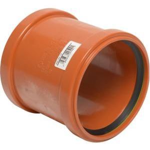 Ostendorf - Schuifmof - Oranjebruin RAL 8023 - DN160 - PVC-hard - 172 mm - 1 stuk