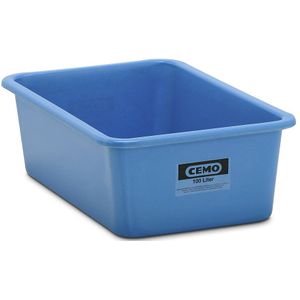 CEMO Grote bakken van gvk, inhoud 100 l, l x b x h = 872 x 571 x 284 mm, blauw