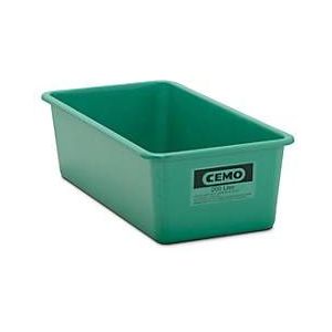 CEMO Grote bakken van gvk, inhoud 200 l, l x b x h = 1218 x 620 x 358 mm, groen