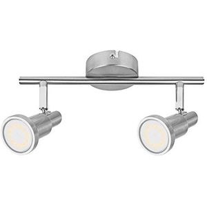 Osram LED spot plafondlamp glas 6 W wit/grijs set van 8