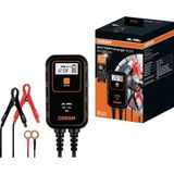 Osram - Acculader - 6/12 Volt - 4 Ampère - Automatische Onderhoudsmodus