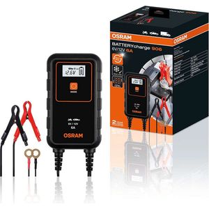 Osram - Acculader - 6/12 Volt - 6 Ampère - Voor Lithium en Loodzuur Accu's