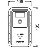 Osram - BATTERY Charge 908 - Acculader - Geschikt voor 12 en 24 Volt - 8.0A