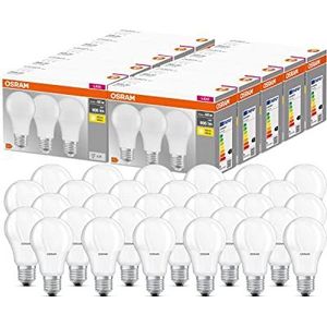 OSRAM LED BASE CLASSIC A, LED-lamp, klassieke vorm, met schroefvoet: E27, 9,50 W, 220…240 V, 60 W vervanging, mat, 2700 K, 10 x 3-pack