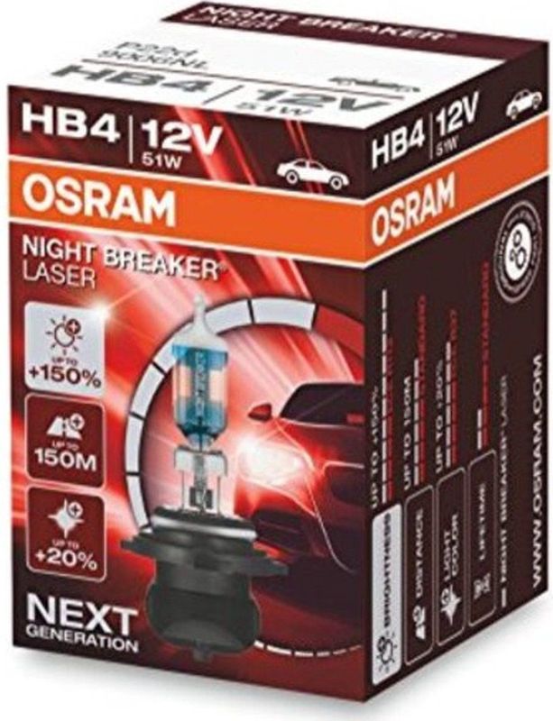 OSRAM Autolampen VW,MERCEDES-BENZ,OPEL 9006NL Gloeilamp, grootlicht