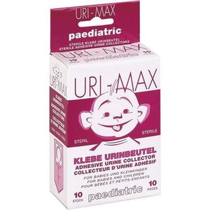 Urimax - plaszakjes kinderen - 100 ml - 10 stuks - met kleefsluiting Steriel - urinezakjes kind en baby