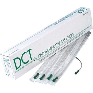DCT - Rectale Katheter - CH 25 - 40 cm - Met Trechter en 2 Laterale Ogen
