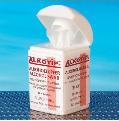 Alkotip - Dispenser Alcoholdoekjes - 155 Stuks - 70% Alcohol
