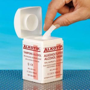 Alcohol Alkotip dispenser - 155 pads
