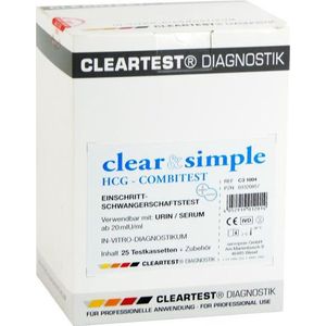 Clear & Simple combi-zwangerschapstest, 25 stuks