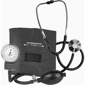 Handmatige Bloeddrukmeter met stethoscoop voor Verpleegkundige - Zwart - Nurse