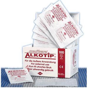 Alkotip - G6 04 - Alcohol Doekjes - 70% Isopropylalcohol - 9 x 11 cm