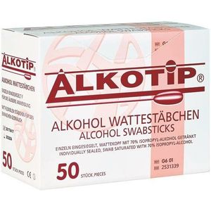 Alkotip Alcohol-wattenstaafjes met een grote katoenen tip - 50 stuks