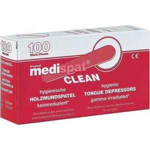 Medispat Clean Houten Tongspatels 100 St St