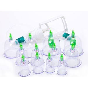Cupping set kunststof 18-delig