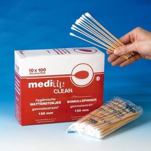 Meditip Clean Houten Wattenstaafjes  150 mm -  100 St
