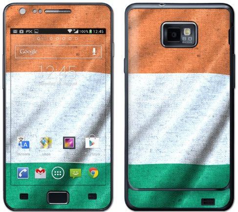 atFoliX Ierlands designfolie voor Samsung Galaxy S2 i9100