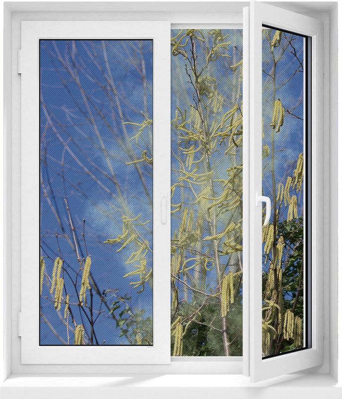 Hoberg - Stuifmeelbescherming - Antraciet - Vliegennet - Tot 150 x 130 cm - Magneetsluiting