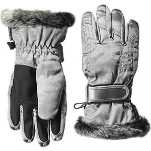 Ziener Meisjes LIM GIRLS handschoen junior skihandschoenen/wintersport, metallic zilver, zilver (metallic zilver), 4.5