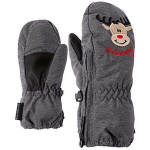 Ziener Baby LE ZOO MINIS glove skihandschoenen/wintersport | warm, ademend, grijs (dark melange/black), 116