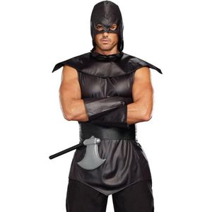 Carnaval The Assassin Kostuum - Zwart - Maat XL - Carnaval