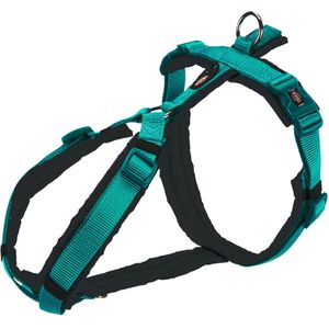 TRIXIE New Premium Trekking Harnas Oceaanblauw grafiet voor honden