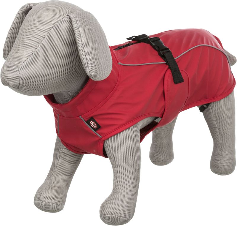Trixie Vimy regnfrakke, S: 40 cm: 40-54 cm, rød