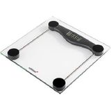 Korona 74540 glazen weegschaal OLIVIA | 180 kg draagkracht, indeling 100 g | goed afleesbaar LCD-display | tijdloos design | overbelastingsindicator | batterijen inclusief, zwart, 74540 olivia