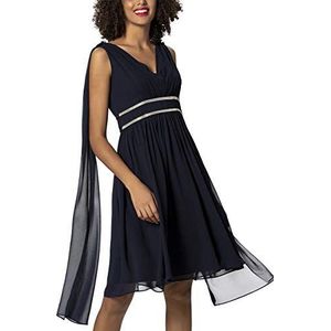 APART Fashion Damesjurk van chiffon, blauw (nachtblauw nachtblauw), 42