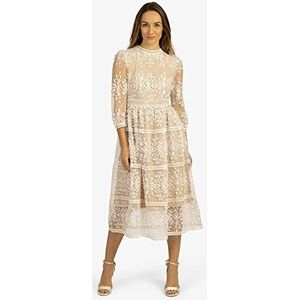 ApartFashion Kanten jurk voor dames, crème-nude, normaal