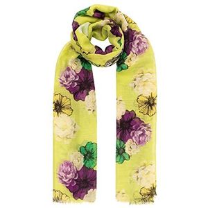 APART Fashion Écharpe pour femme avec fleurs, multicolore, taille unique