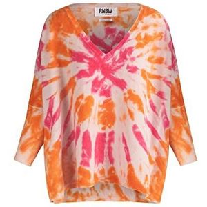 RNBW Dames V-hals trui, paars multicolor, normaal, Lilac Multicolor, L