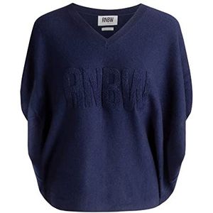 RNBW Gebreide damestop, marineblauw, normaal, navy, L