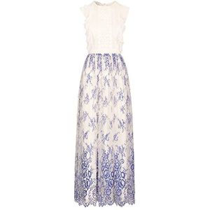ApartFashion Avondjurk voor dames, crème-lichtblauw, normaal, Crème-lichtblauw, 44