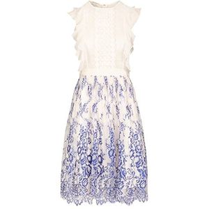 ApartFashion Avondjurk voor dames, crème-lichtblauw, normaal, Crème-lichtblauw, 38