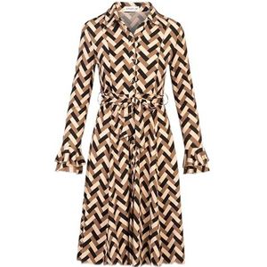 ApartFashion Apart jurk voor dames, met print, Rood-veelkleurig, 40