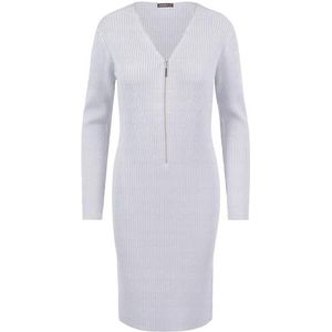 ApartFashion Gebreide jurk, lichtgrijs, gemêleerd, 34