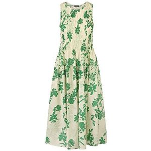 ApartFashion Jurk voor dames, groen-crème, 38