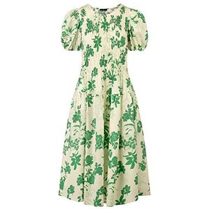 ApartFashion Jurk voor dames, groen-crème, 40